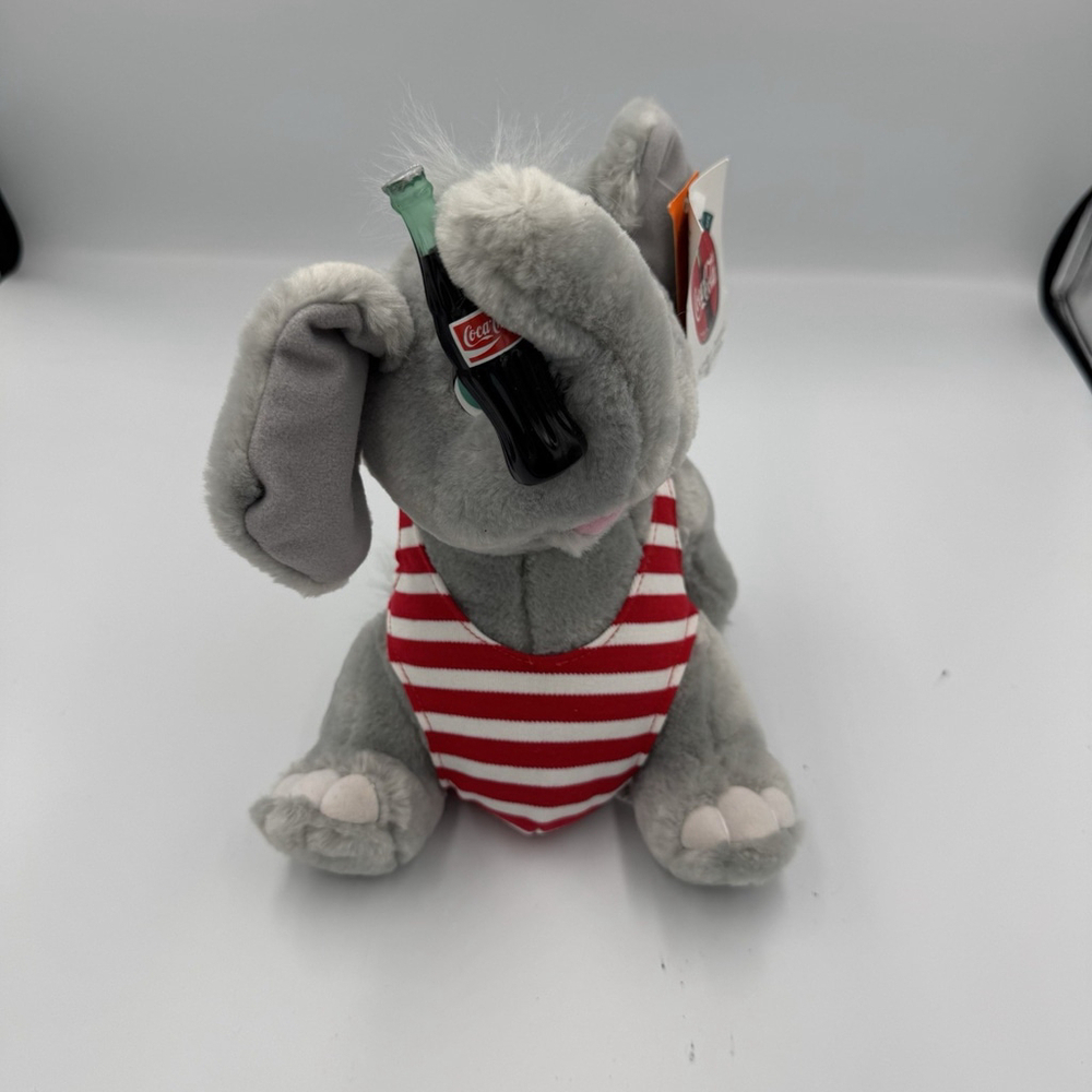Coca Cola 1993 Elephant Plush 10 Inch